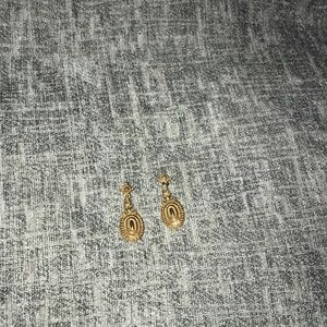 vintage earrings real gold